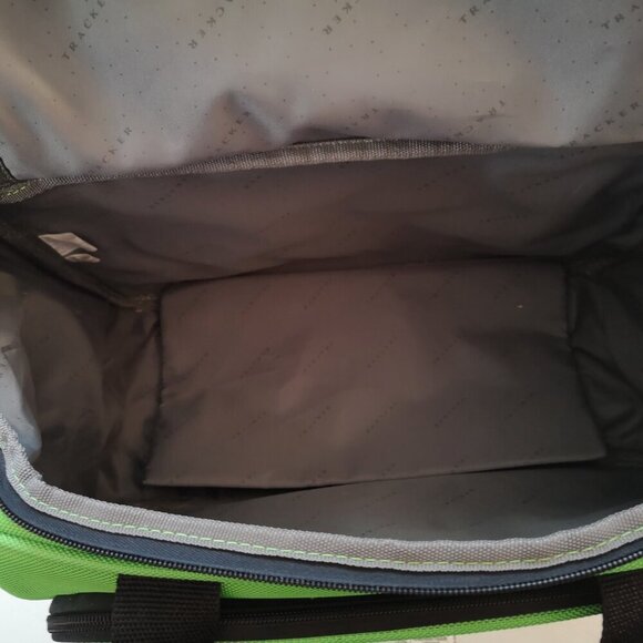 Tracker Lime Green Zip Closure Overnight/Travel/Carry On Bag - Picture 8 of 10